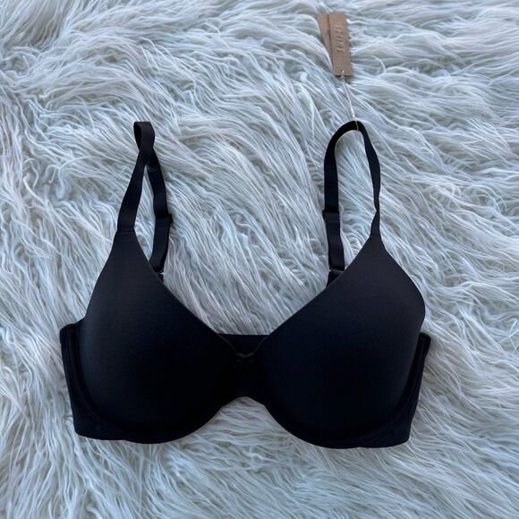 Skims Fits Everybody Plunge Bra Onyx Size 34DD - Picture 1 of 7